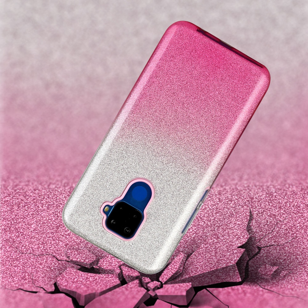 For HUAWEI Mate 30/Nova 5I pro/Mate 30 Pro/PSmart /Y5P/Y6P 2020 Phone Case Gradient Color Glitter Powder Cover with Airbag Bracket Pink - Image 2