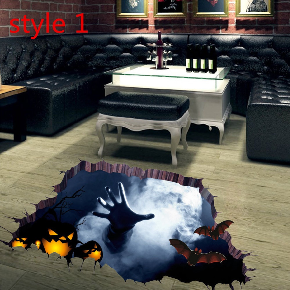 3D Scary Halloween Wall Sticker Floor Paster for Surface Decoration AFH1101 - Image 2