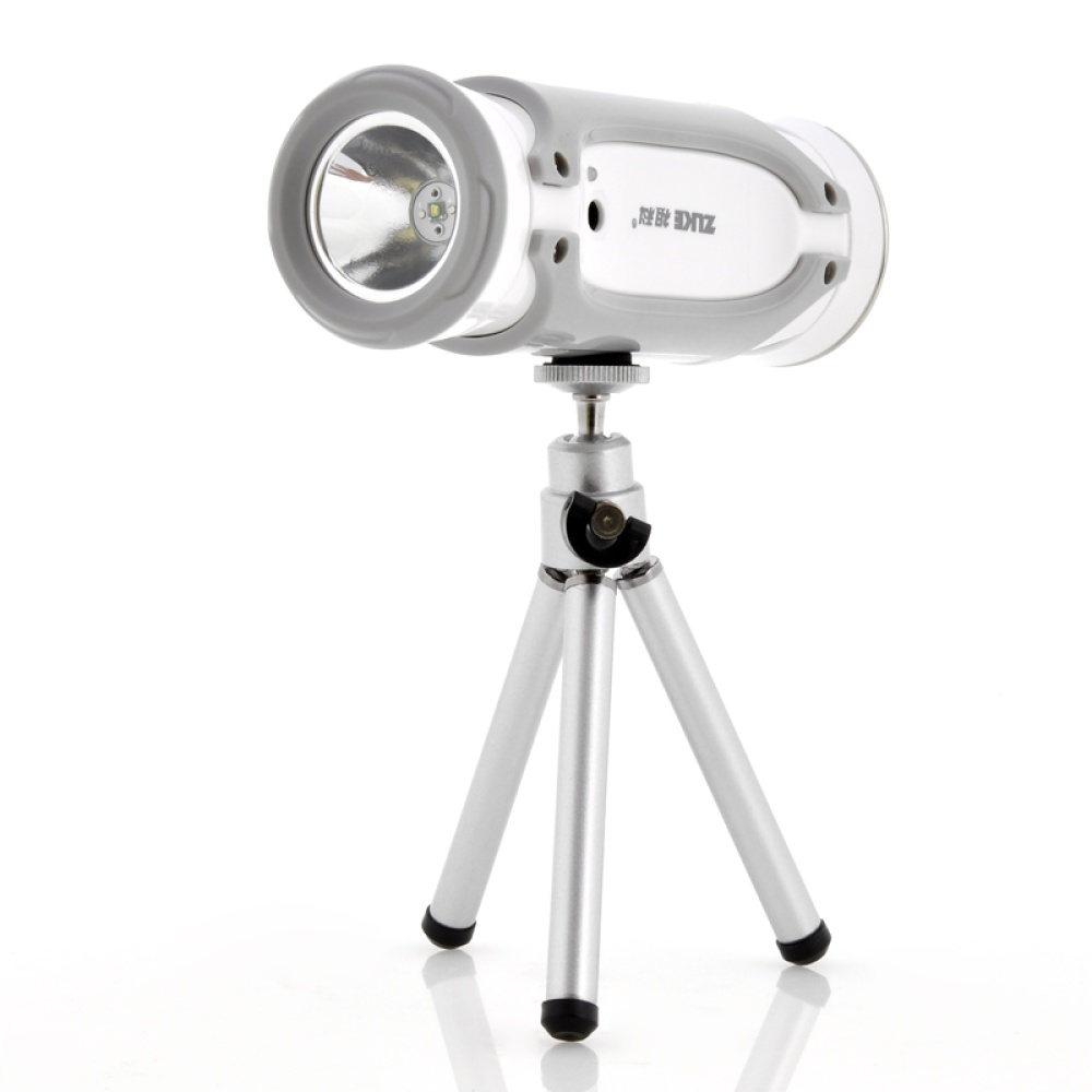 Fishing Flashlight ""Zuke"" - 3 Watt, Blue and White LEDs, Built-in 4000mAh Power Bank