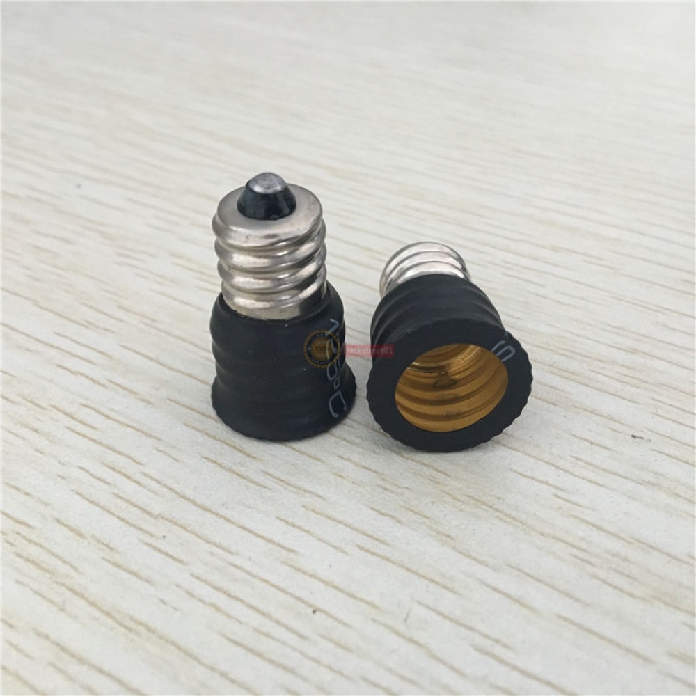 High Quality E12 To E14 Converter Lamp Holder LED Light Bulb Base white - Image 2