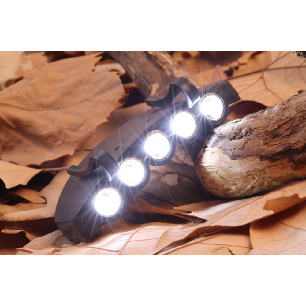 5LED/6LED Clip Cap Light Highlight Headlight Sports Hat Lamp Outdoor Night Fishing Lights 5LED