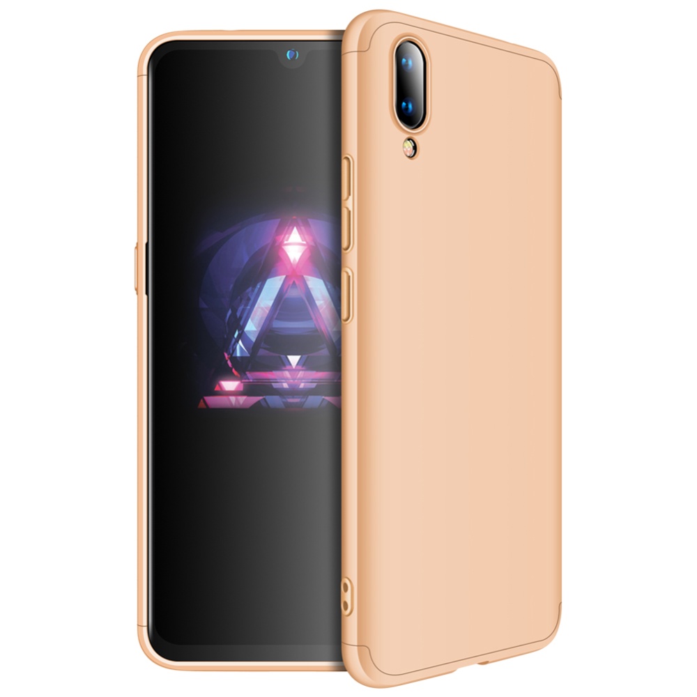 For VIVO X23 3 in 1 360 Degree Non-slip Shockproof Full Protective Case gold - Image 2