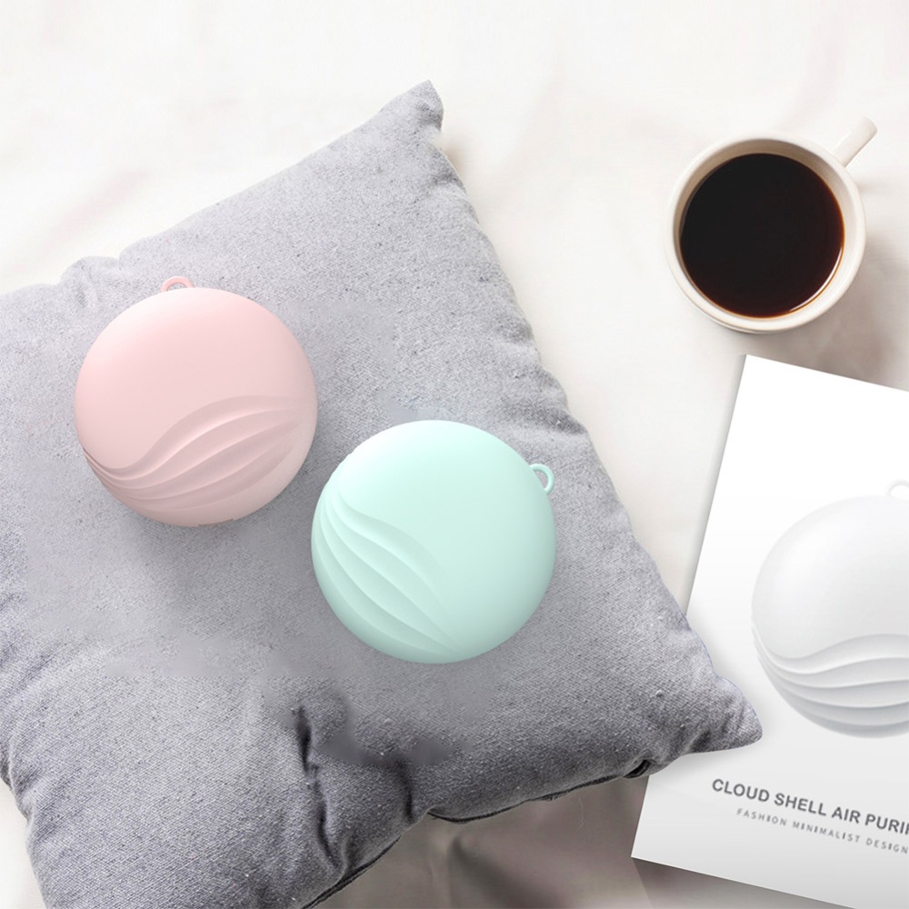 Air Purifier Portable Hanging Negative Ion Deodorizer Necklace pink