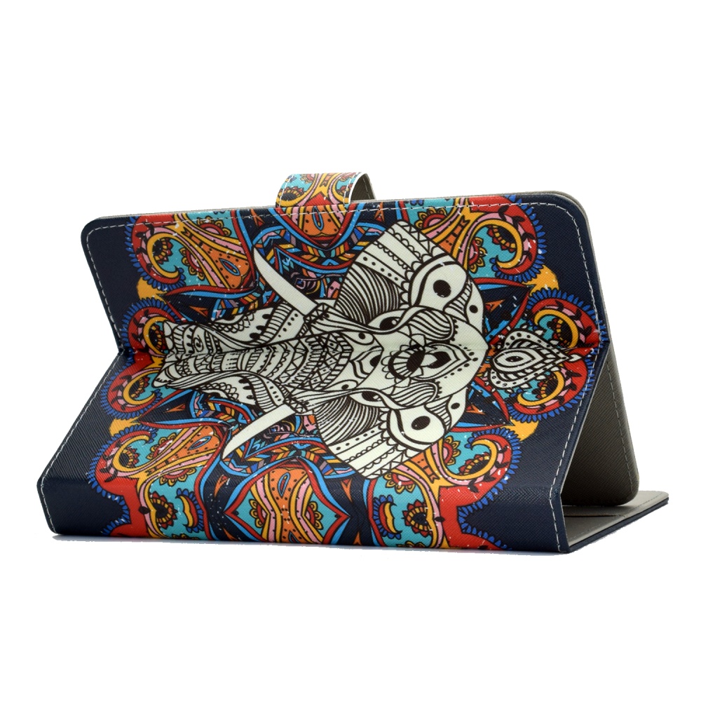 Universal Laptop Protective Cover Color Painted 8 Inches PU Case with Front Snap Caring dog - Image 2