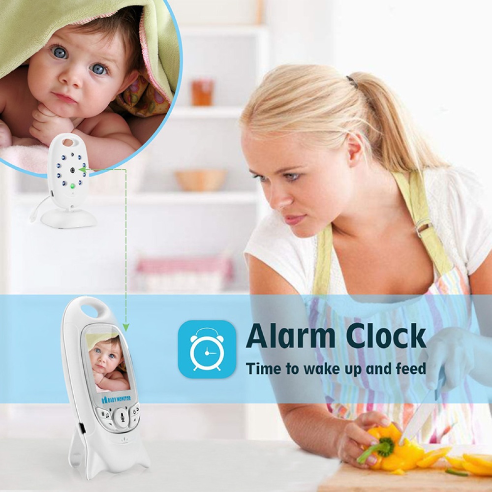 Wireless Baby Monitor - Temperature Monitor, Night Vision, Lullabies, 2.4 Inch Screen, Two-way Audio - Image 3