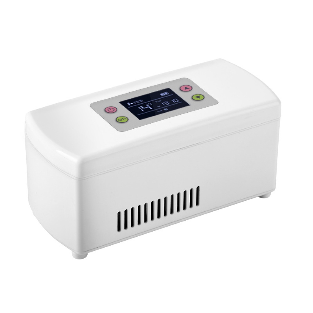 Insulin Fridge Portable Intelligent Car Mimi Rechargeble Cooler Medicine Storage Box white - Image 2