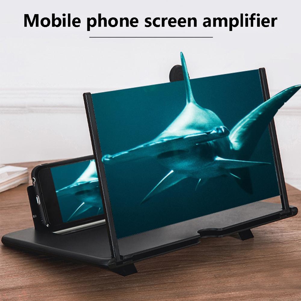 10inch Phone Screen Magnifier Amplifier HD Video Magnifying Bracket Holder black - Image 2