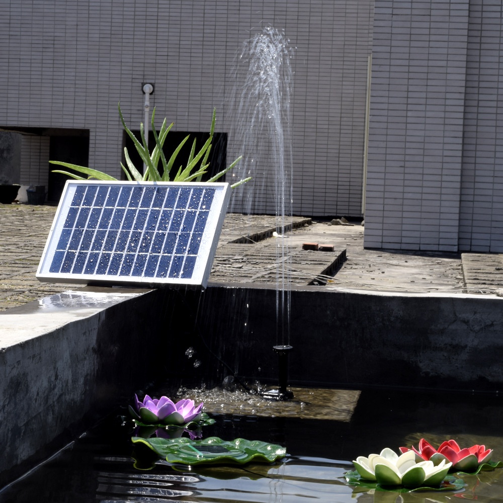 5W Solar Fountain Pump for Swimming Pool Bird Pond Garden Decoration battery - Image 3