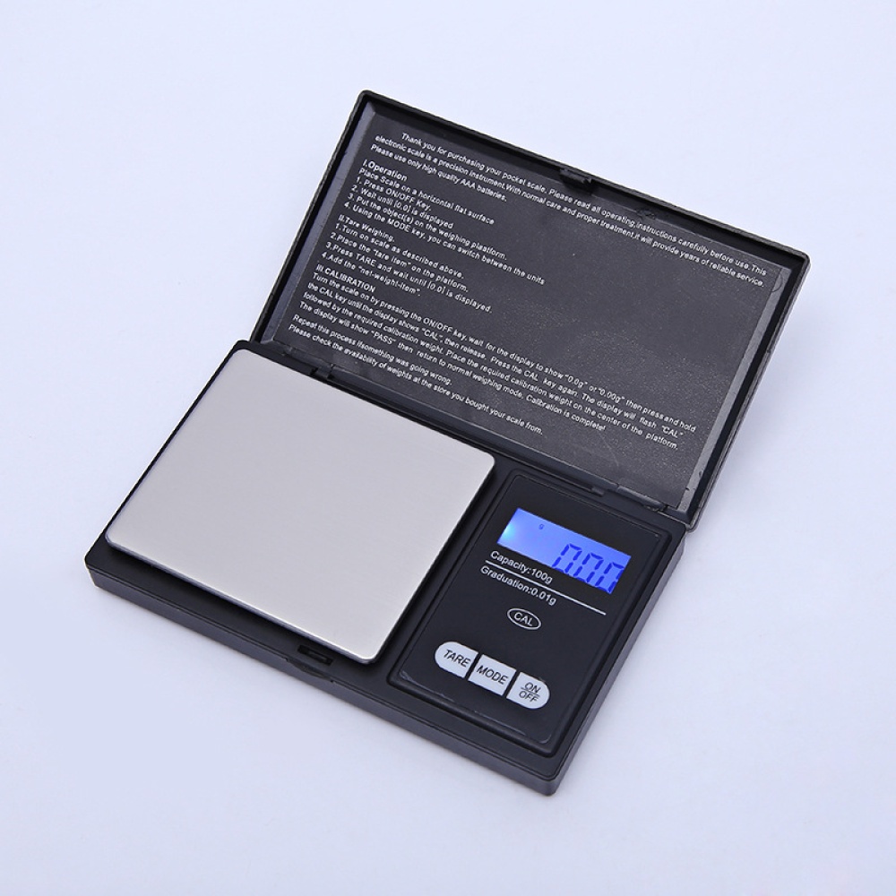 Precision Pocket Scales, Kitchen Jewelry Scales with LCD Display 500G/0.01G - Image 2