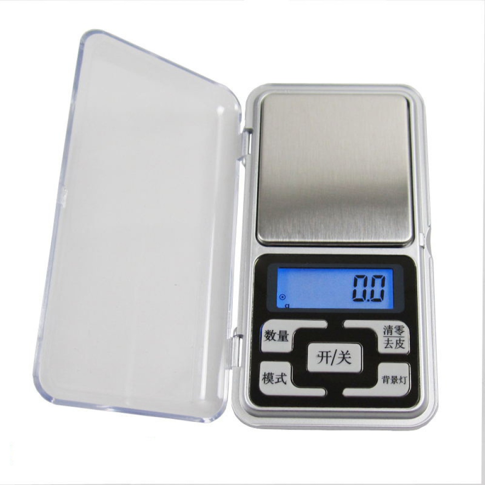 Mini Electronic Scales High Precision Jewelry Balance Kitchen Flavour Scale Pocket Digital Tools English 100g / 0.01g - Image 2