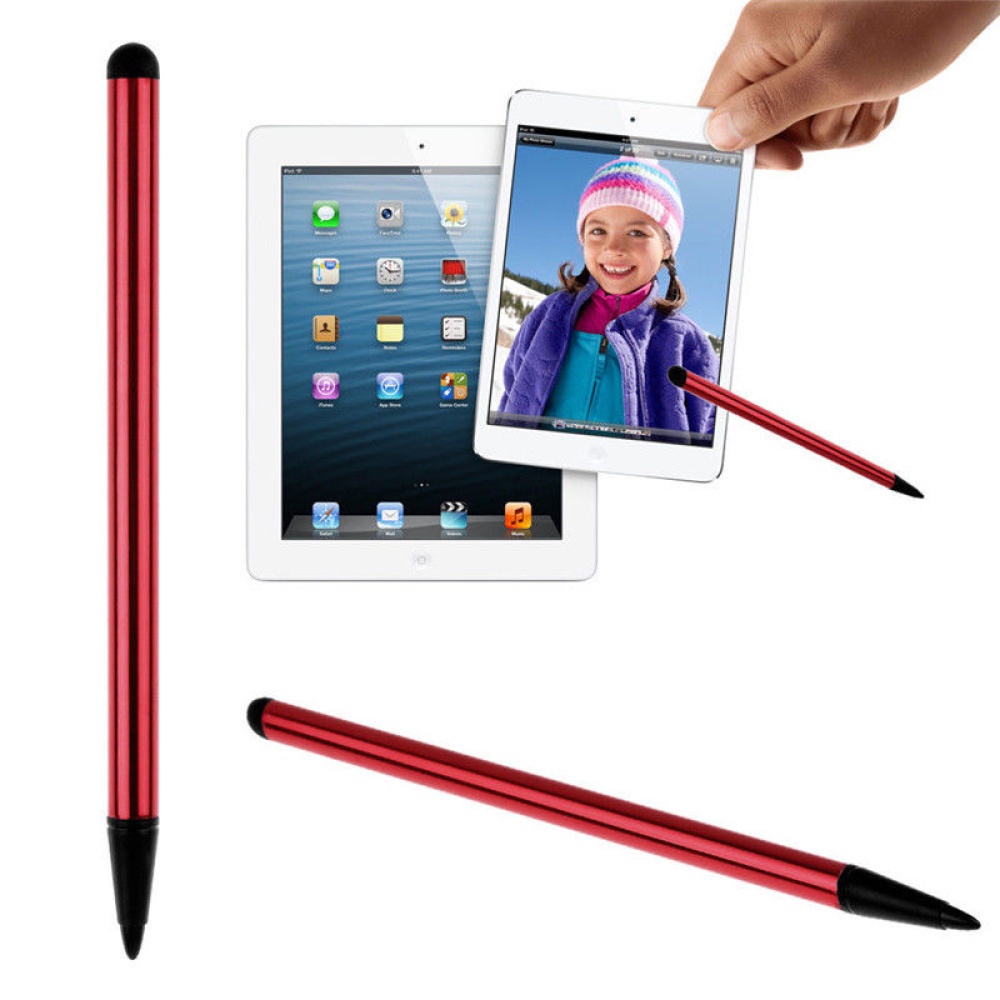 2Pcs Capacitive Pen Touch Screen Stylus Pencil for iPhone iPad Tablet Universal Black - Image 2