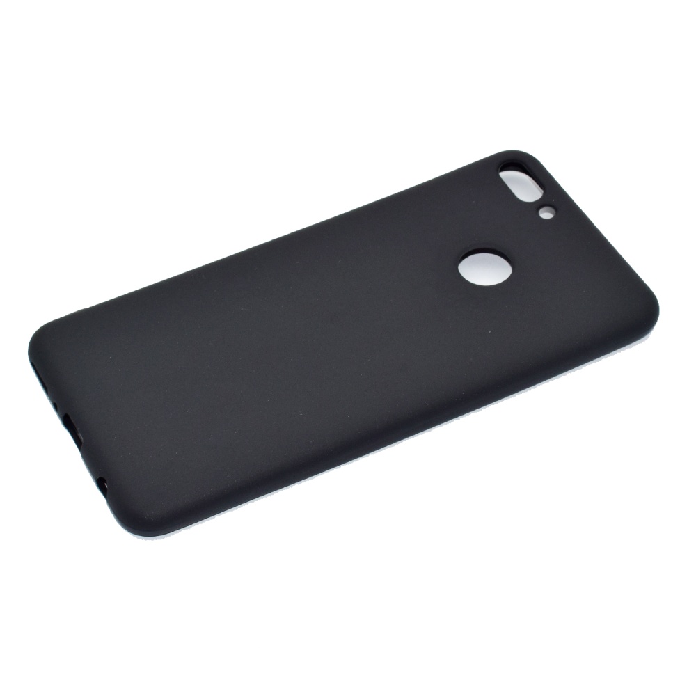 for HUAWEI Y9 2018 Lovely Candy Color Matte TPU Anti-scratch Non-slip Protective Cover Back Case black - Image 2