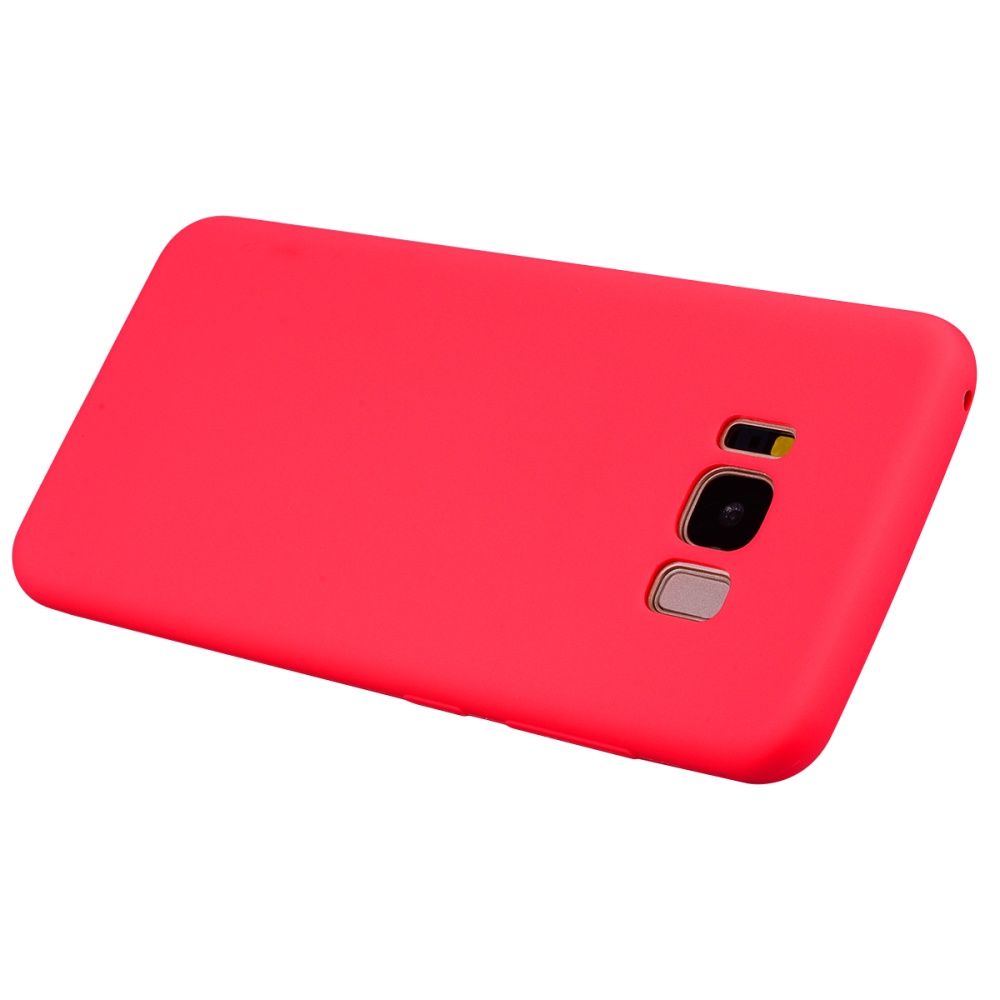 for Samsung S8 plus Lovely Candy Color Matte TPU Anti-scratch Non-slip Protective Cover Back Case red - Image 2