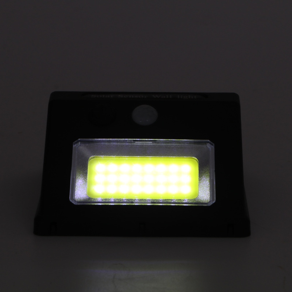 COB Solar Power Sensor Wall Light Outdoor Waterproof Street Yard Garden Security Lamp White light - Image 2