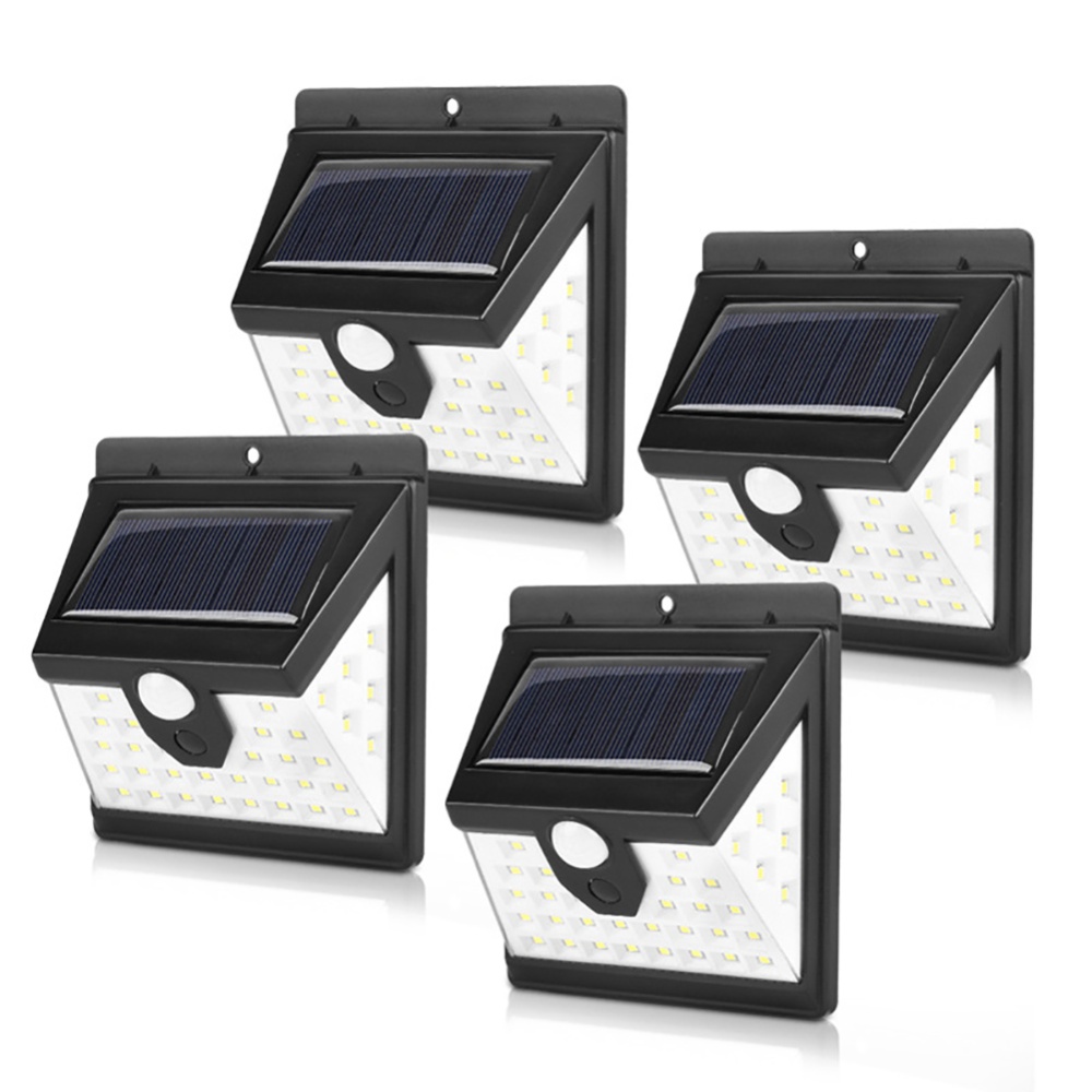 4Pcs Solar Powered Wall Lamp Motion Sensor 40LEDs IP65 Waterproof for Outdoor Garden Yard - Image 3