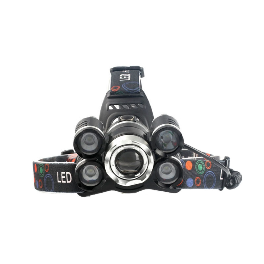 CREE T6 LED Headlamp - 2800 Lumen, 3 Cree LEDs, 5Light Modes, Adjustable Head Strap, Zoom Function - Image 2