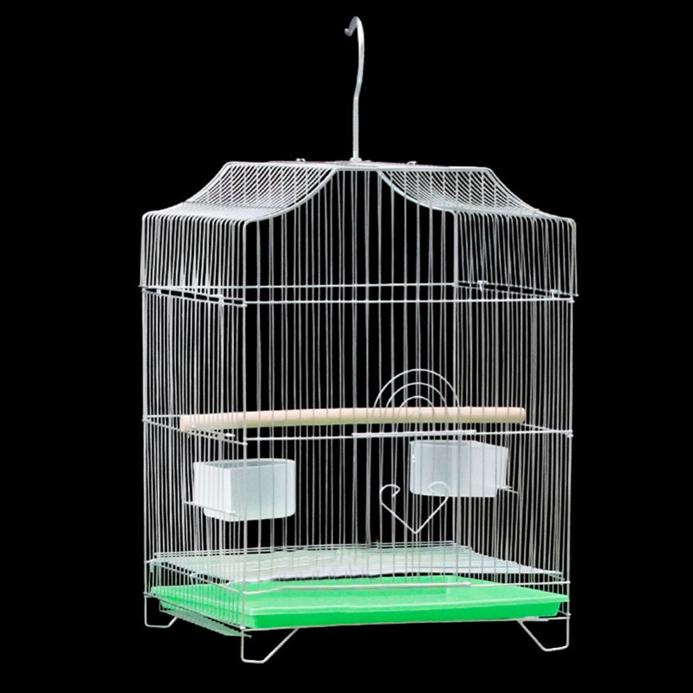 Electroplating Steel Bird Nest Cage for Leiothrix Parrot Crested Myna As shown