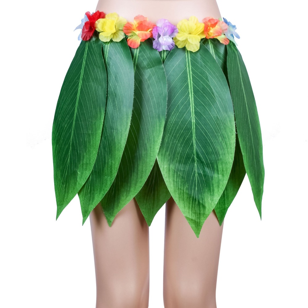 Hawaiian Simulate Leaves Skirt Dancing Props Decoration Beach Party Supplies Child - Image 2