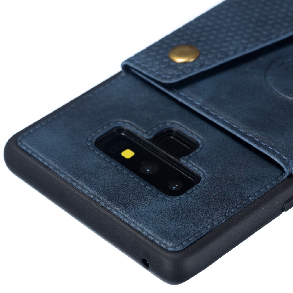 For Samsung NOTE 9 Phone Case Protective Back Cover with Card Holder Bracket blue_Samsung - Image 2