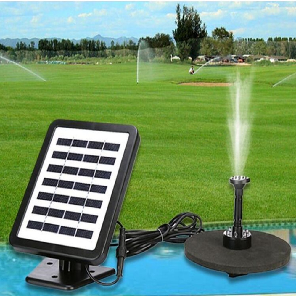 Solar Power Water Pump With LED Light Garden Outdoor Pond Fountain Pool AS102L-0715B - Image 3