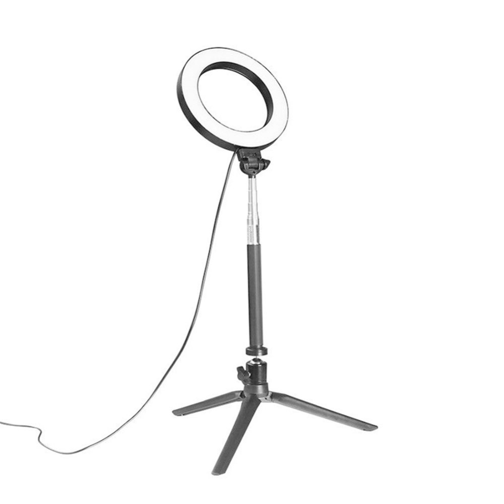 Dimmable LED Studio Camera Ring Light Photo Phone Video Annular Lamp