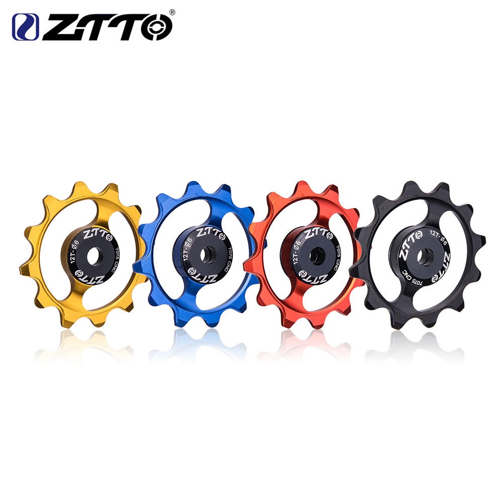 ZTTO 12T Bicycle Rear Derailleur MTB Road Bike Ceramic Bearing Pulley Jockey Wheel Guide 4mm 5mm 6mm Roller Idler Parts Golden - Image 2