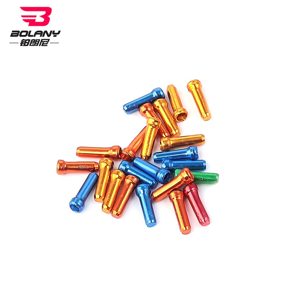 50 Pcs/set Bicycle Cable End Caps Alloy Brake Shifter Inner Tips Crimps Bicycles Derailleur Shift Wire Ferrules blue - Image 2