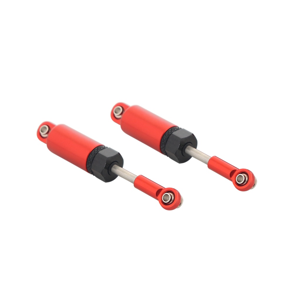 2Pcs Alloy Shock Absorber for WPL 1:16 Henglong C-14 C-24 Pickup Crawler Half Truck RC Car Spare Parts Upgrade Modified red - Image 3