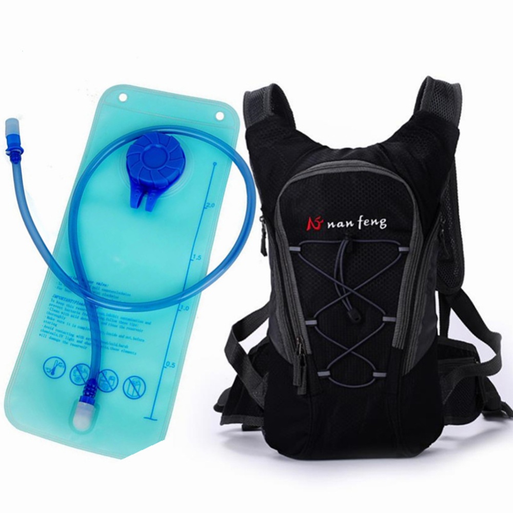 Riding Water Bag Backpack Bicycle 5L Sports Outdoor Cilmbing Travel Shoulders New water bag + backpack black - Image 3