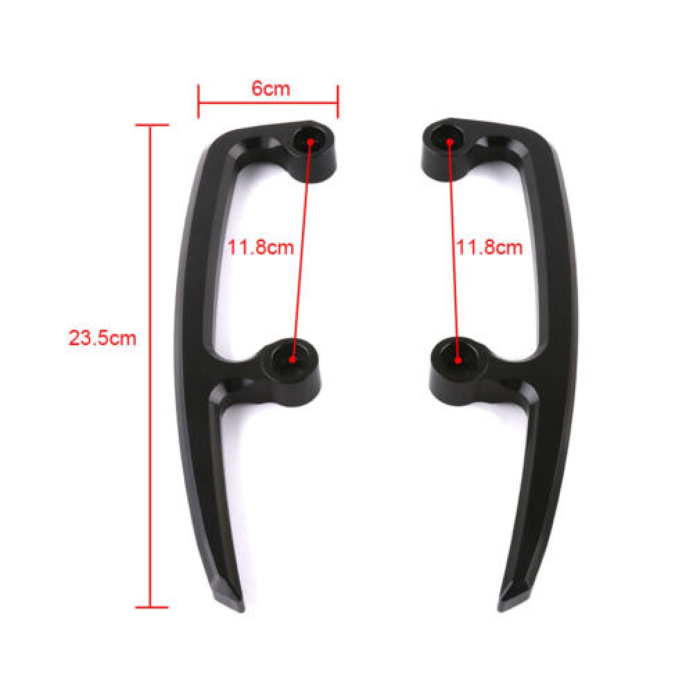 Motorcycle CNC Aluminum Rear Grab Bars Seat Pillion Passenger Rail Handle Armrest Arm Rests for Kawasaki Z650 2017 2018 black - Image 2