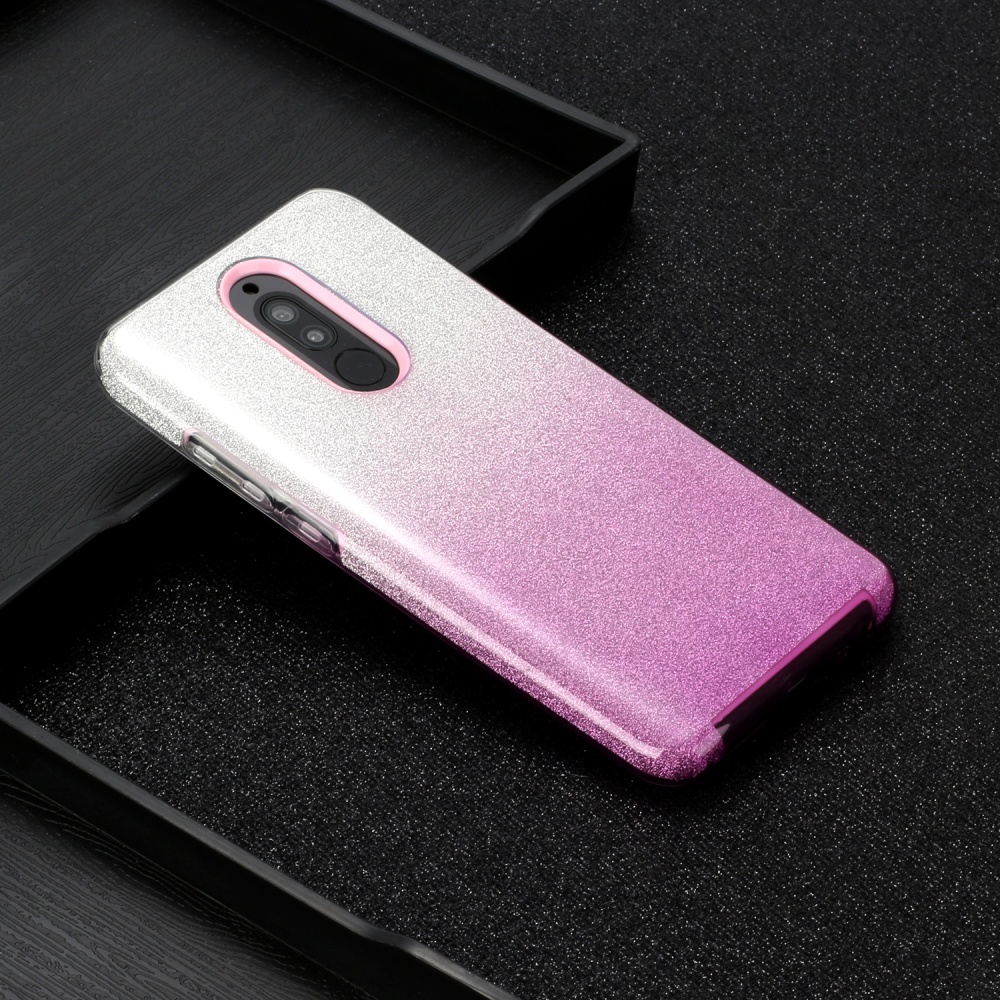 For OPPO F9/F9 Pro/A7X/F11 Pro/A8/A31 Phone Case Gradient Color Glitter Powder Cover with Airbag Bracket purple - Image 3