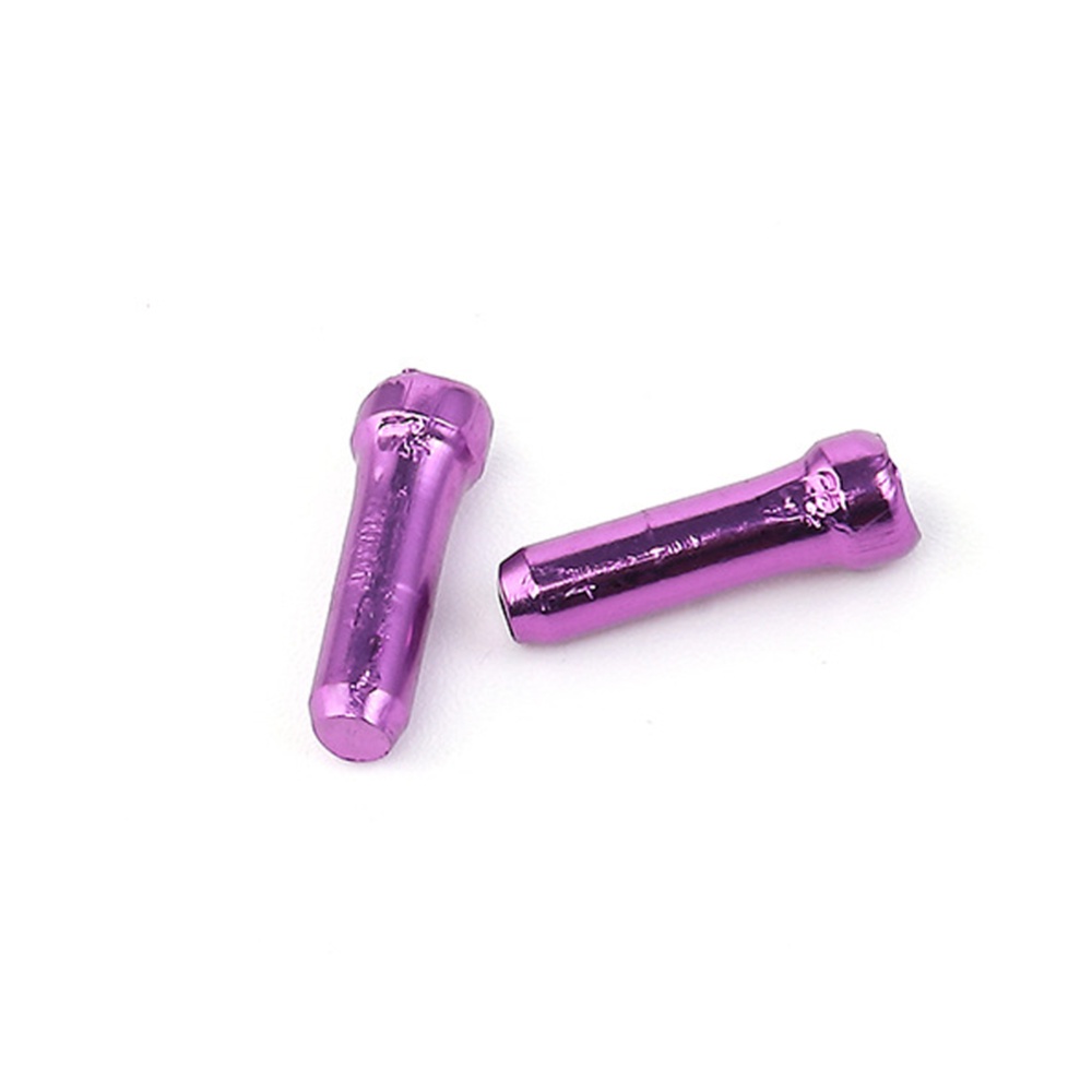 50 Pcs/set Bicycle Cable End Caps Alloy Brake Shifter Inner Tips Crimps Bicycles Derailleur Shift Wire Ferrules purple - Image 3