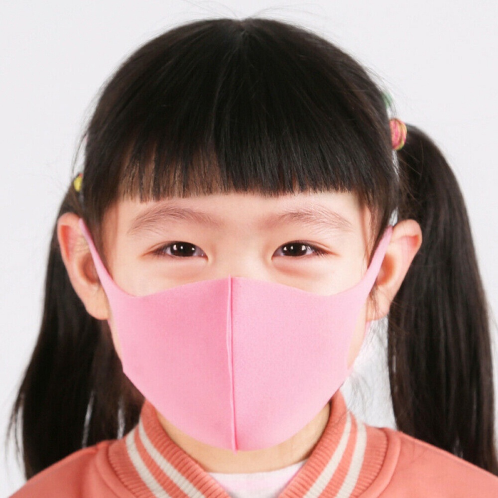 1pc/3pcs 3D Anti-fog Sponge Dustproof Washable PM2.5 Protective Mask for Kids black_1pc - Image 3