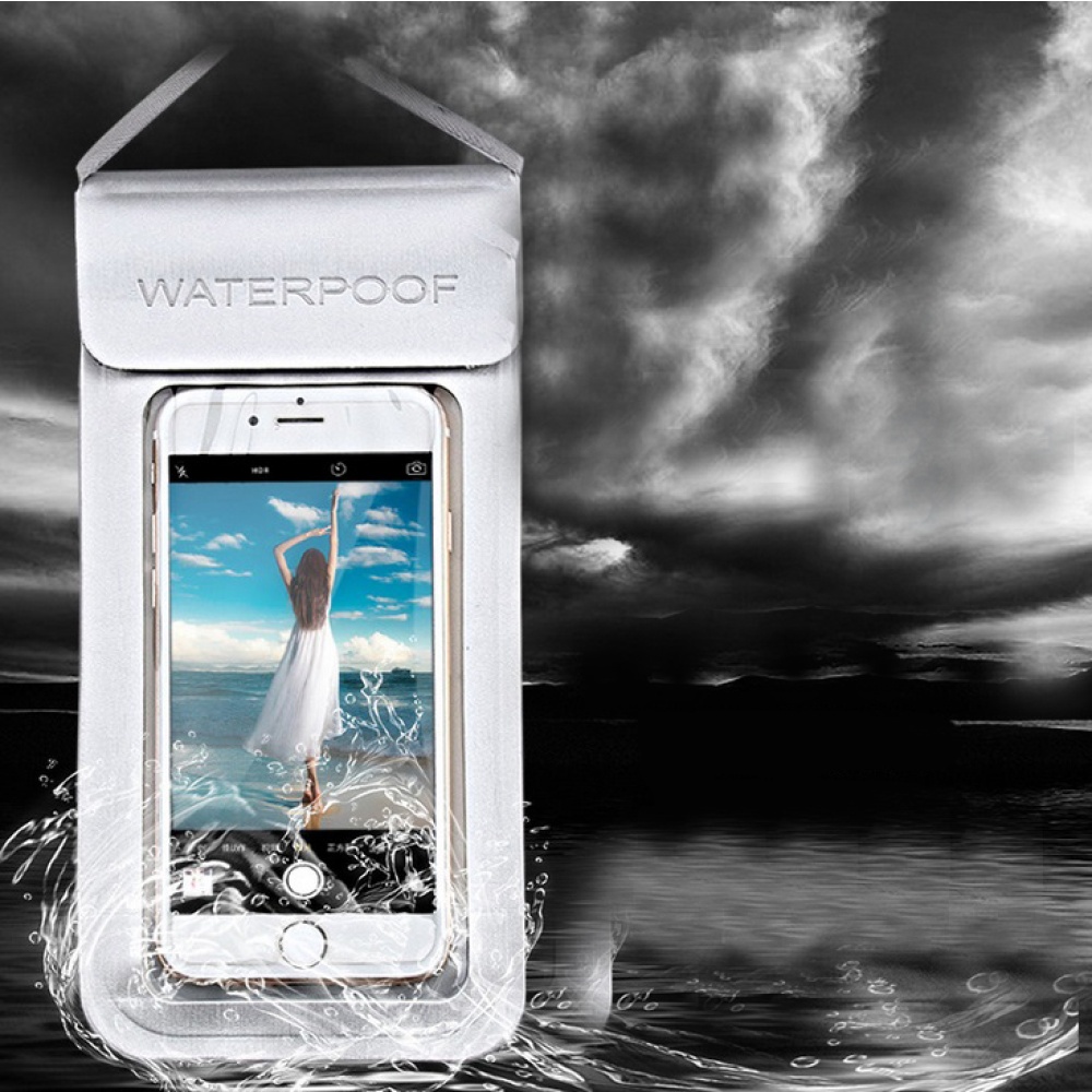 Swimming Waterproof Bag Touch Screen Underwater Phone Case gold_5.5 inches - Image 3