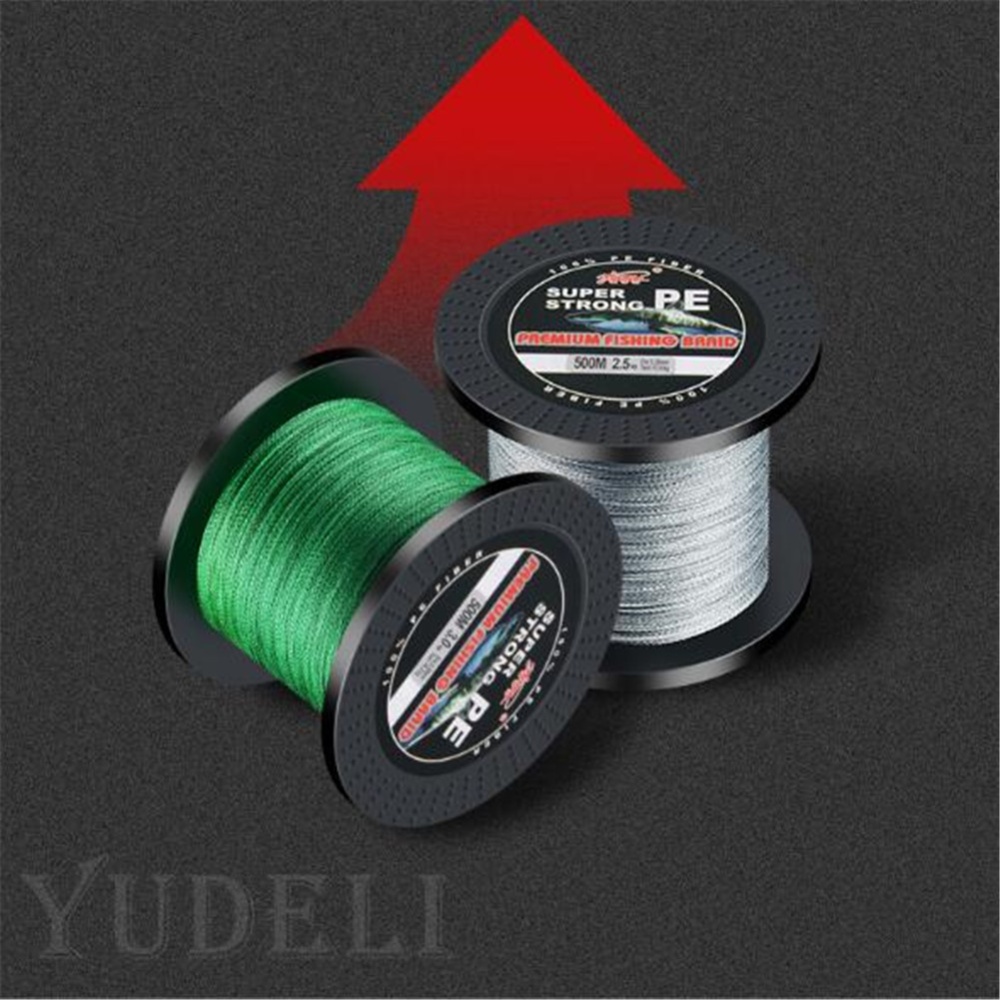 500M PE Braided Fishing Line 4 Strands Multifilament Perfect Accessory green - Image 2