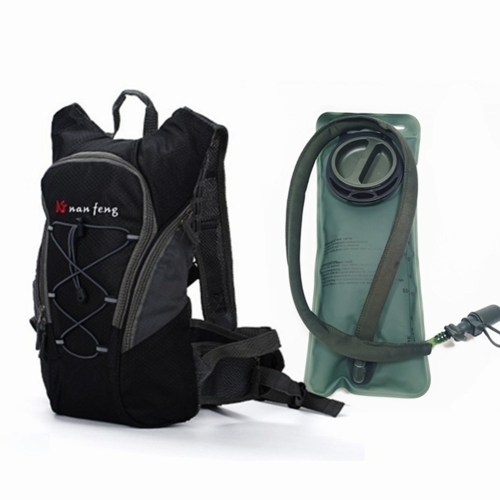 Riding Water Bag Backpack Bicycle 5L Sports Outdoor Cilmbing Travel Shoulders 2.5L water bag + backpack black - Image 3