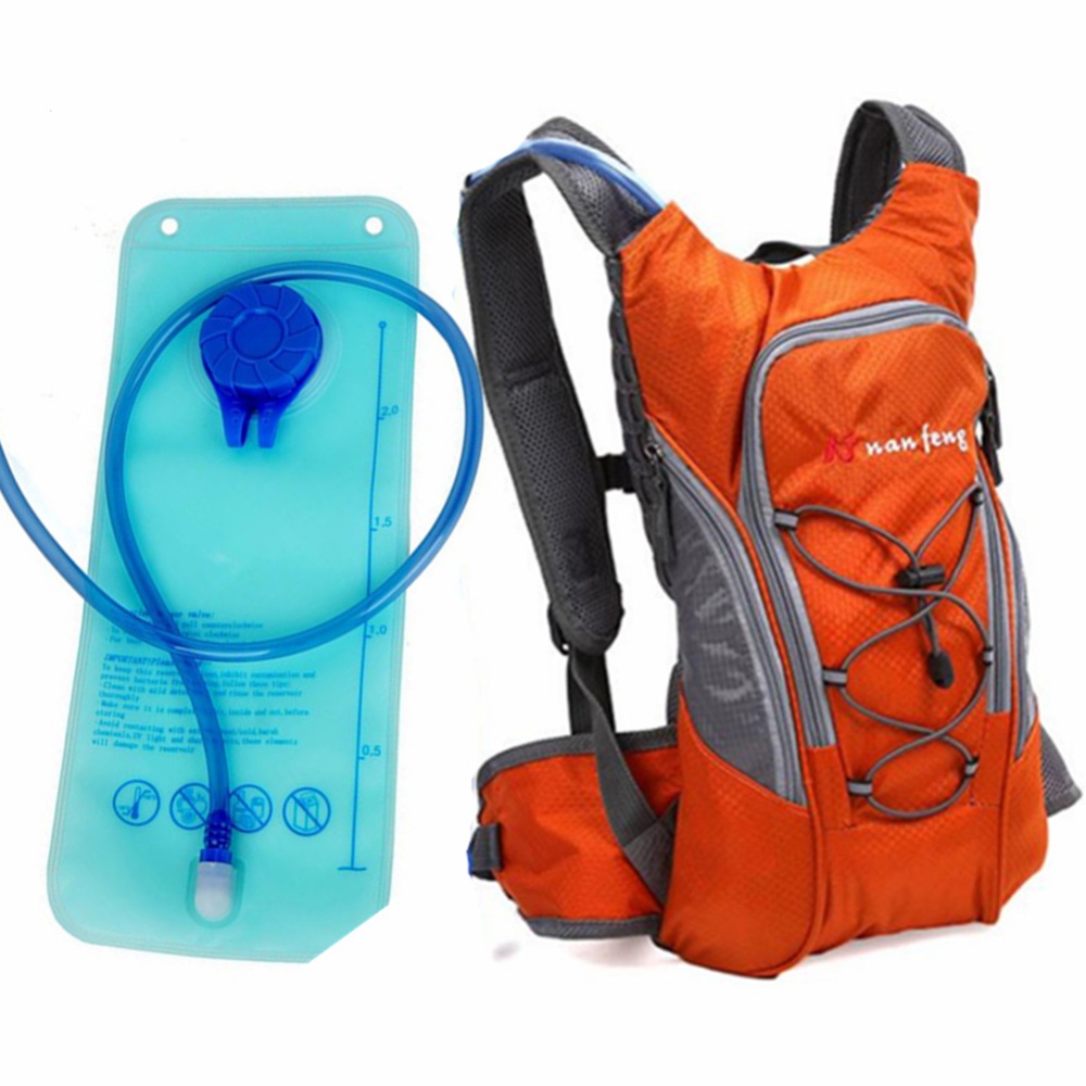 Riding Water Bag Backpack Bicycle 5L Sports Outdoor Cilmbing Travel Shoulders New water bag + backpack orange - Image 3