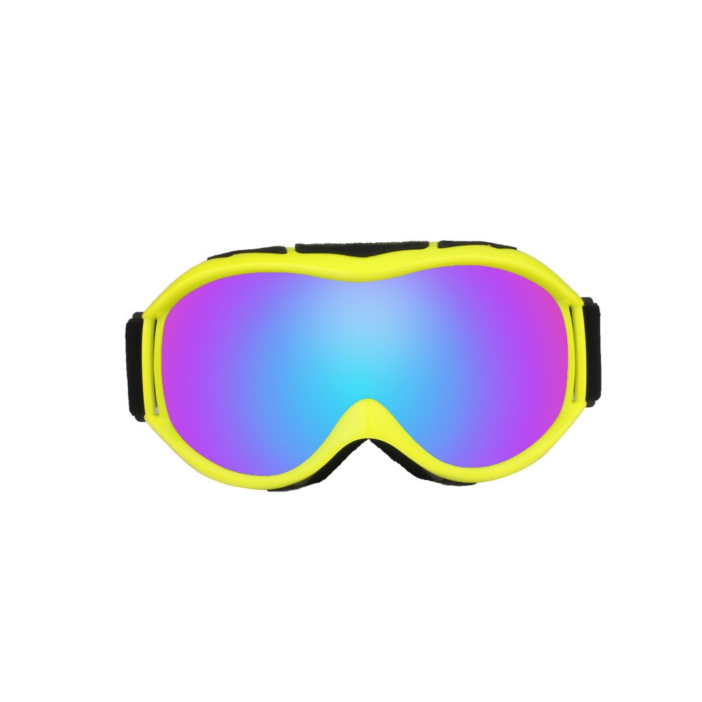 Autumn Winter Ski Goggles Double Layers Antifog Outdoor Snowboard Can Install Myopic Lens yellow - Image 3