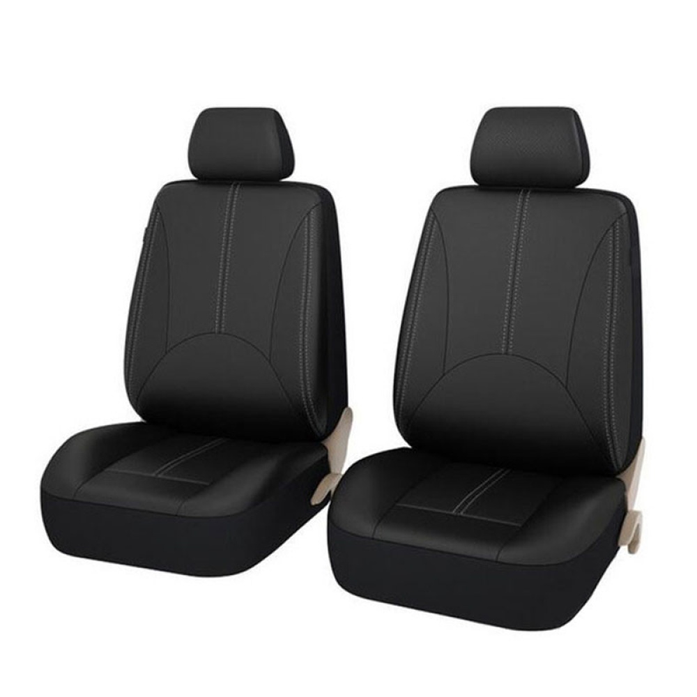 4pcs Advanced Pu Leather Auto Universal Car 5 Seat Covers - Image 3