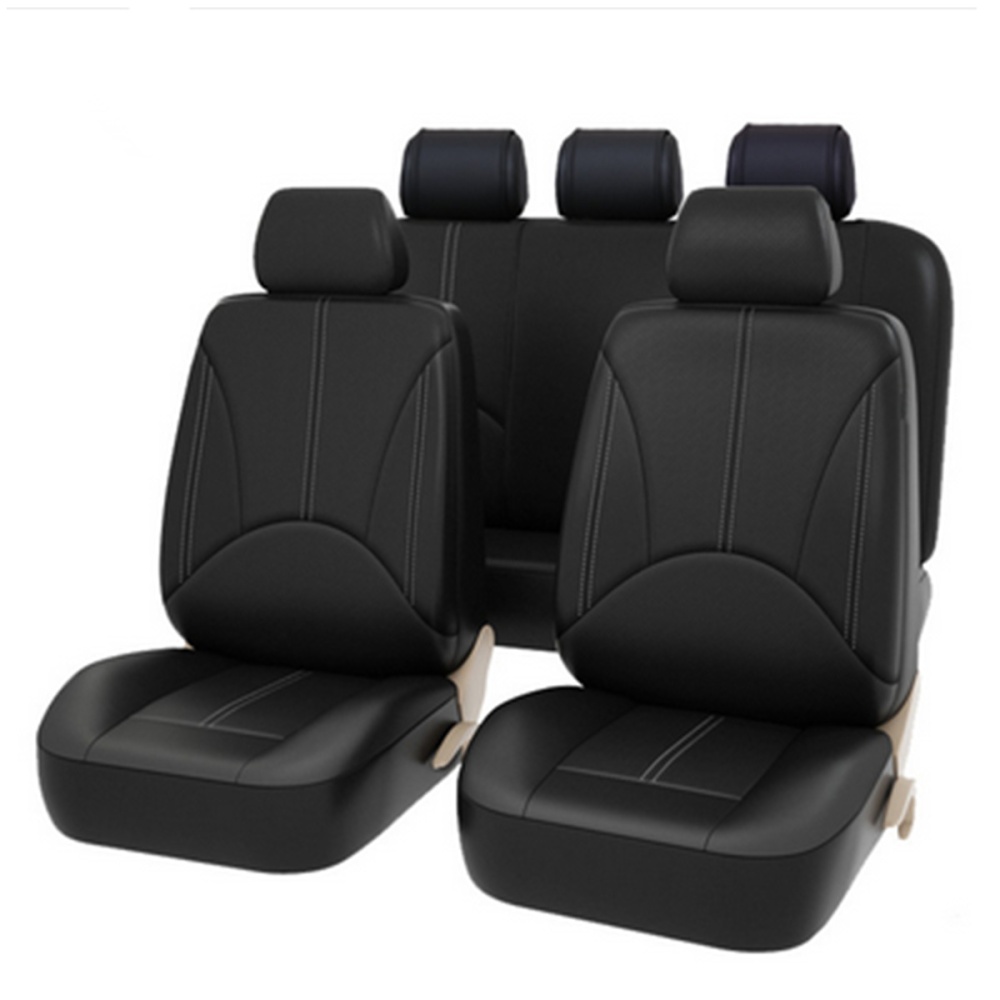 4pcs Advanced Pu Leather Auto Universal Car 5 Seat Covers - Image 2