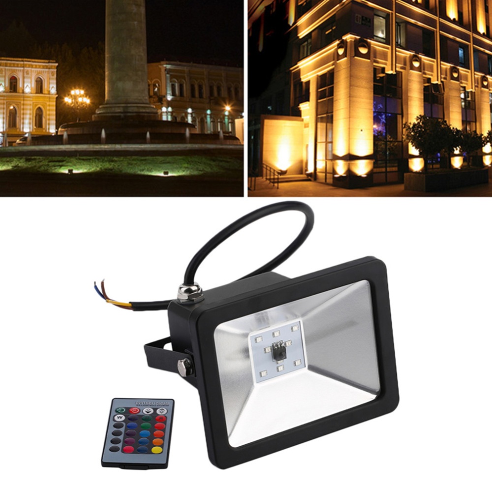 10w/ 20w/ 30w RGB Flood Light Ultra-thin Waterproof Colorful Floodlights Portable Outdoor Camping Parties Emergency Lights - Image 3