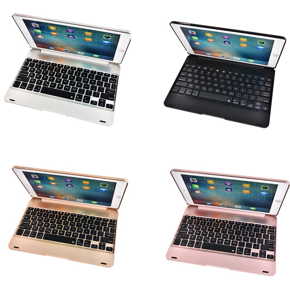 For ipad/ air1/2 pro 9.7 Tablet PC Slim Wireless Bluetooth Keyboard Gold - Image 3