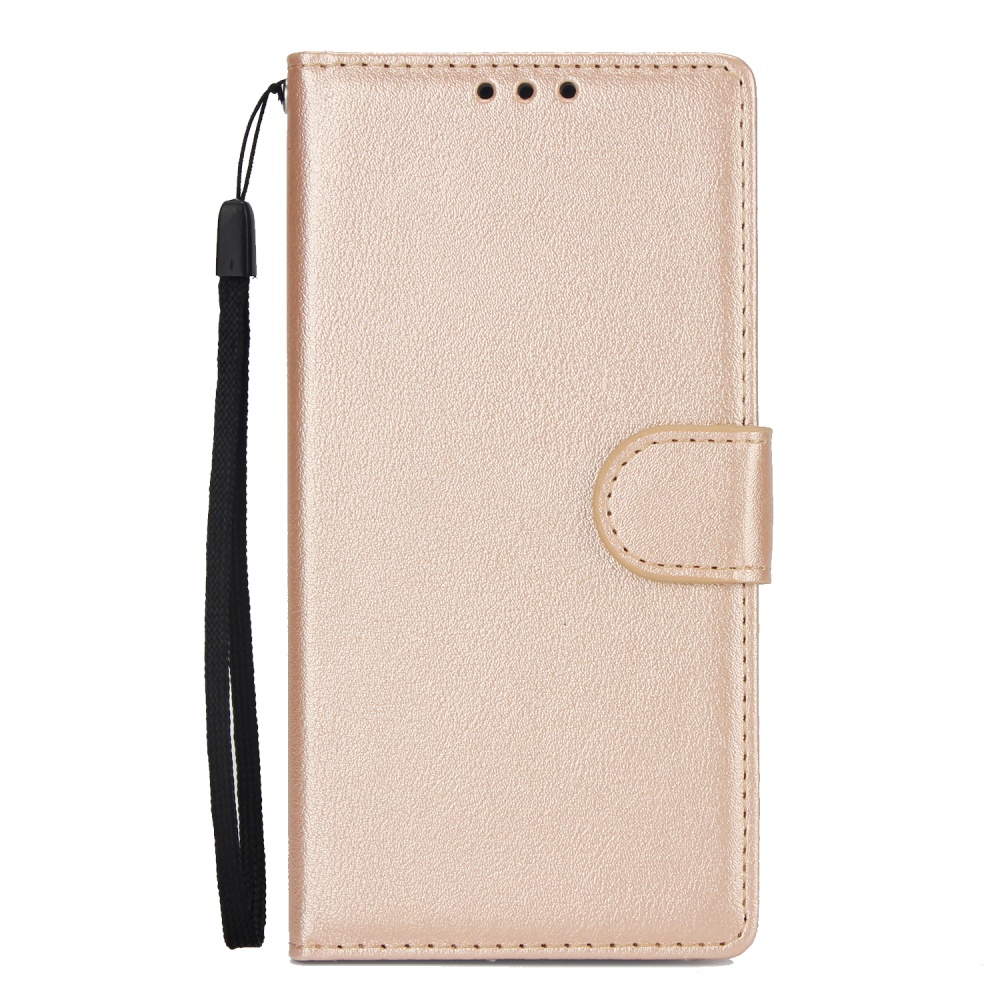 For Samsung J6 plus Flip-type Leather Protective Phone Case with 3 Card Position Buckle Design Cover Gold - Image 3