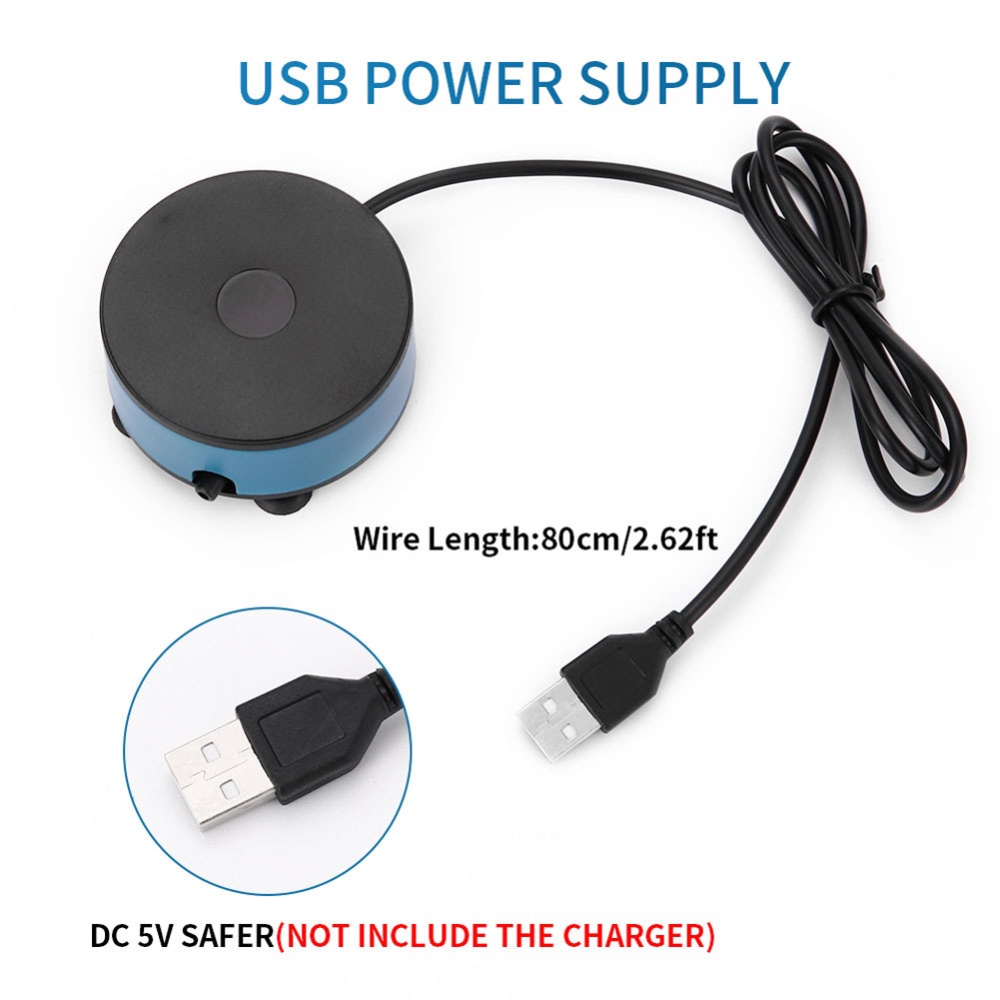 Aquarium Air Pump Small Fish Tank Oxygenator Dc 5v Usb Power Supply Portable Oxygen Compressor YA-8221 pump 220V (without plug) - Image 2