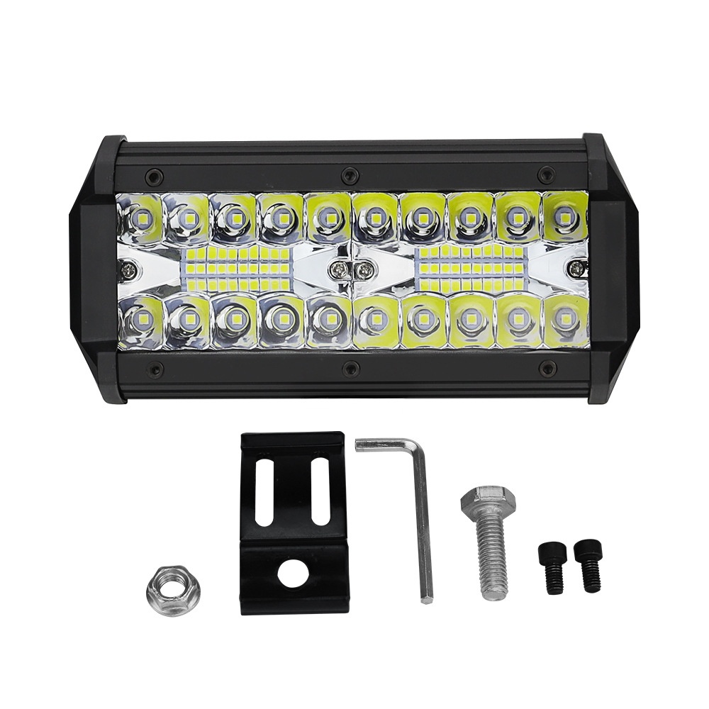 7 Inch 120W Combo Led Light Bars Spot Flood Beam 4x4 12V 24V 4WD Barra LED Headlight For Auto Boats SUV ATV White light - Image 3