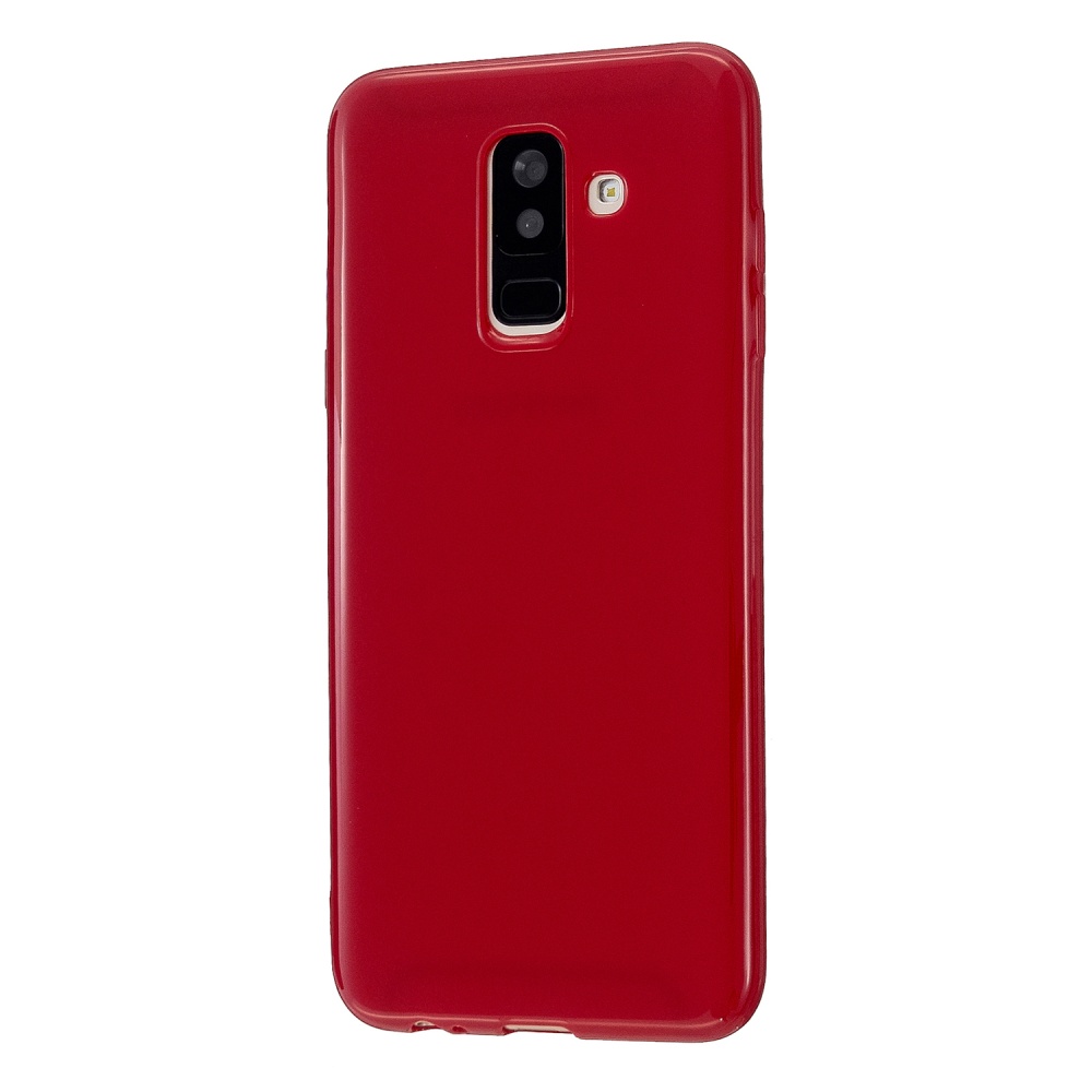 For Samsung A6/A6 Plus 2018 Smartphone Case Soft TPU Precise Cutouts Full Body Protection Mobile Phone Shell Rose red - Image 3