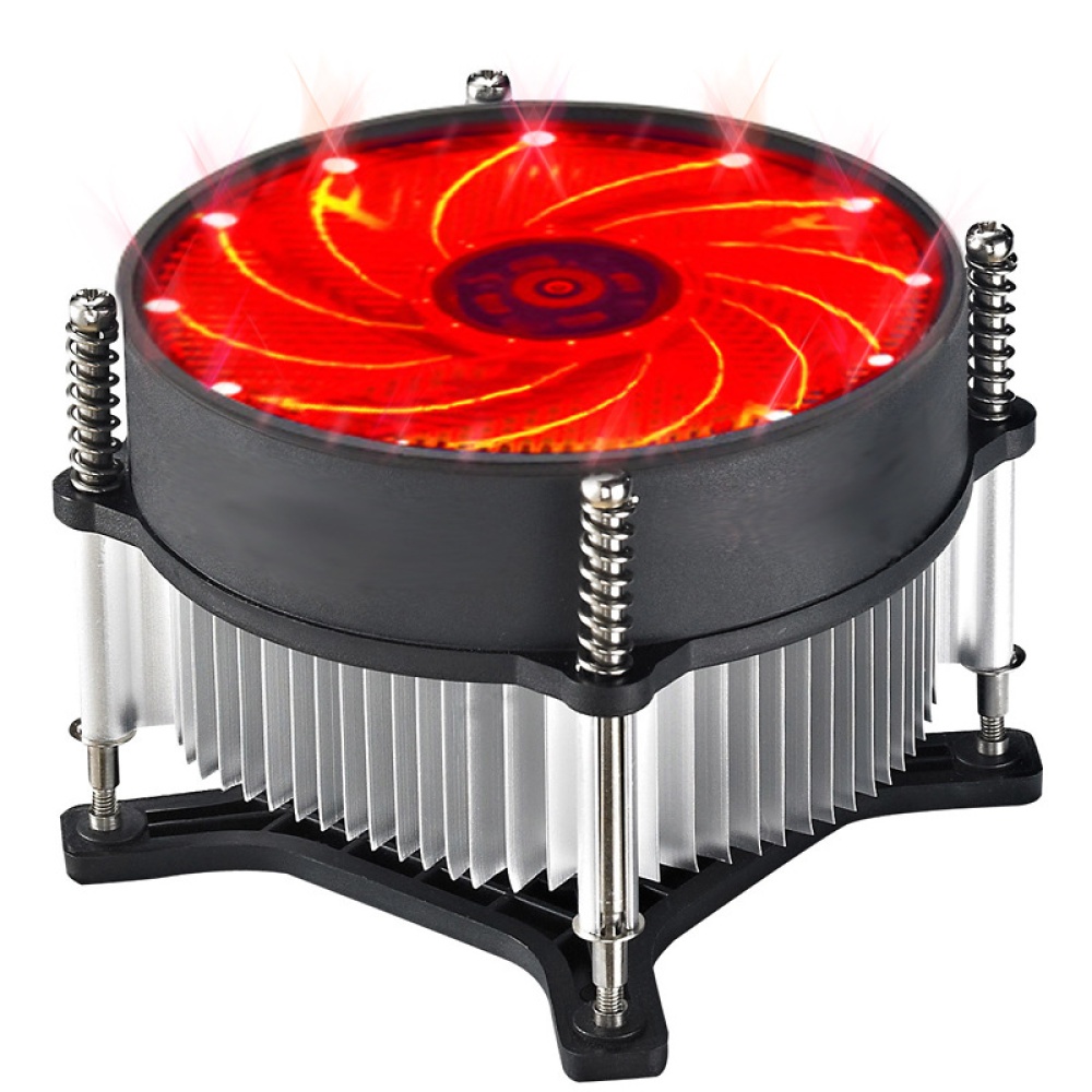 12V Silent Computer Case 3pin CPU Cooling LED Lighting Cooler Fan Heatsink AMD platform universal green fan - Image 3