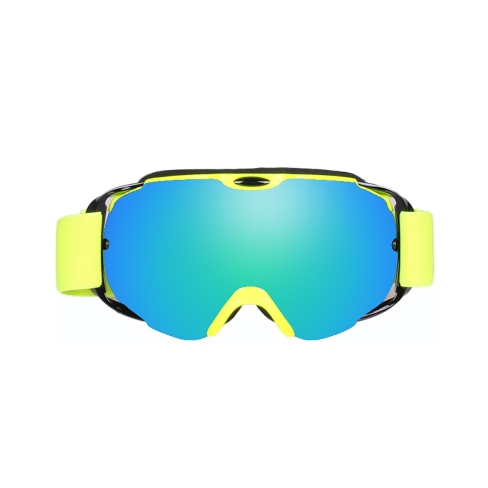 Ski Goggles Double Layer Antifog Large Spherical Snow Sports Snowboard Mountain Climbing Watermark flower - Image 3