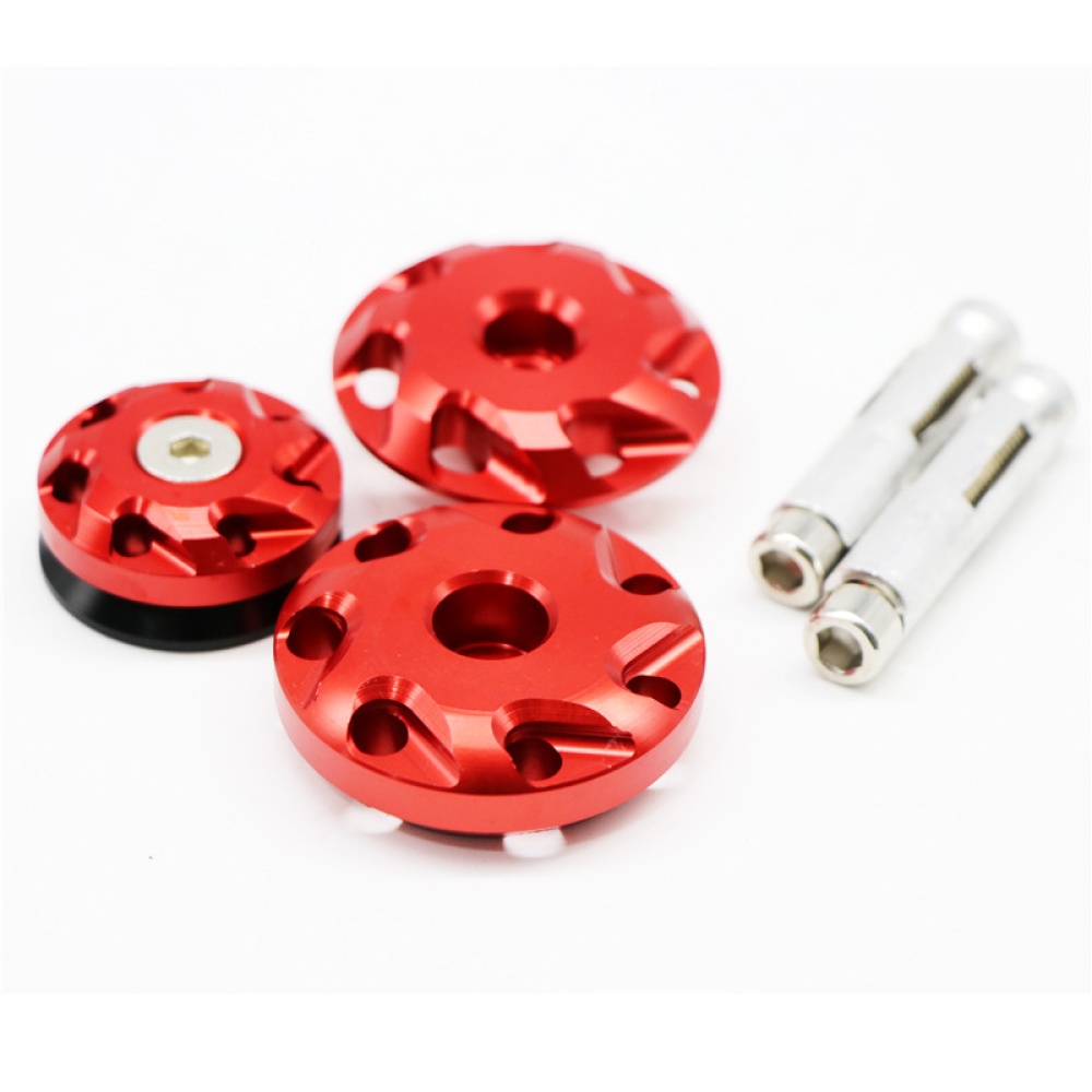 Motorcycle Aluminum Fairing Bolts Frame Hole Caps Screws For Kawasaki Z1000 10-16 Z1000SX 11-15 red - Image 2