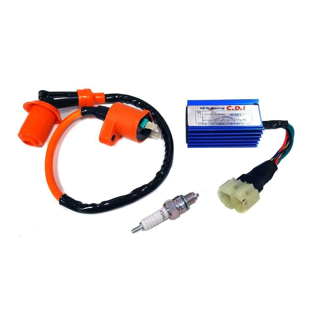 High Performance Racing Ignition Coil + Spark Plug & AC CDI for GY6 50/125/150cc Kit set